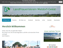 Tablet Screenshot of landfrauen-meldorf-geest.de
